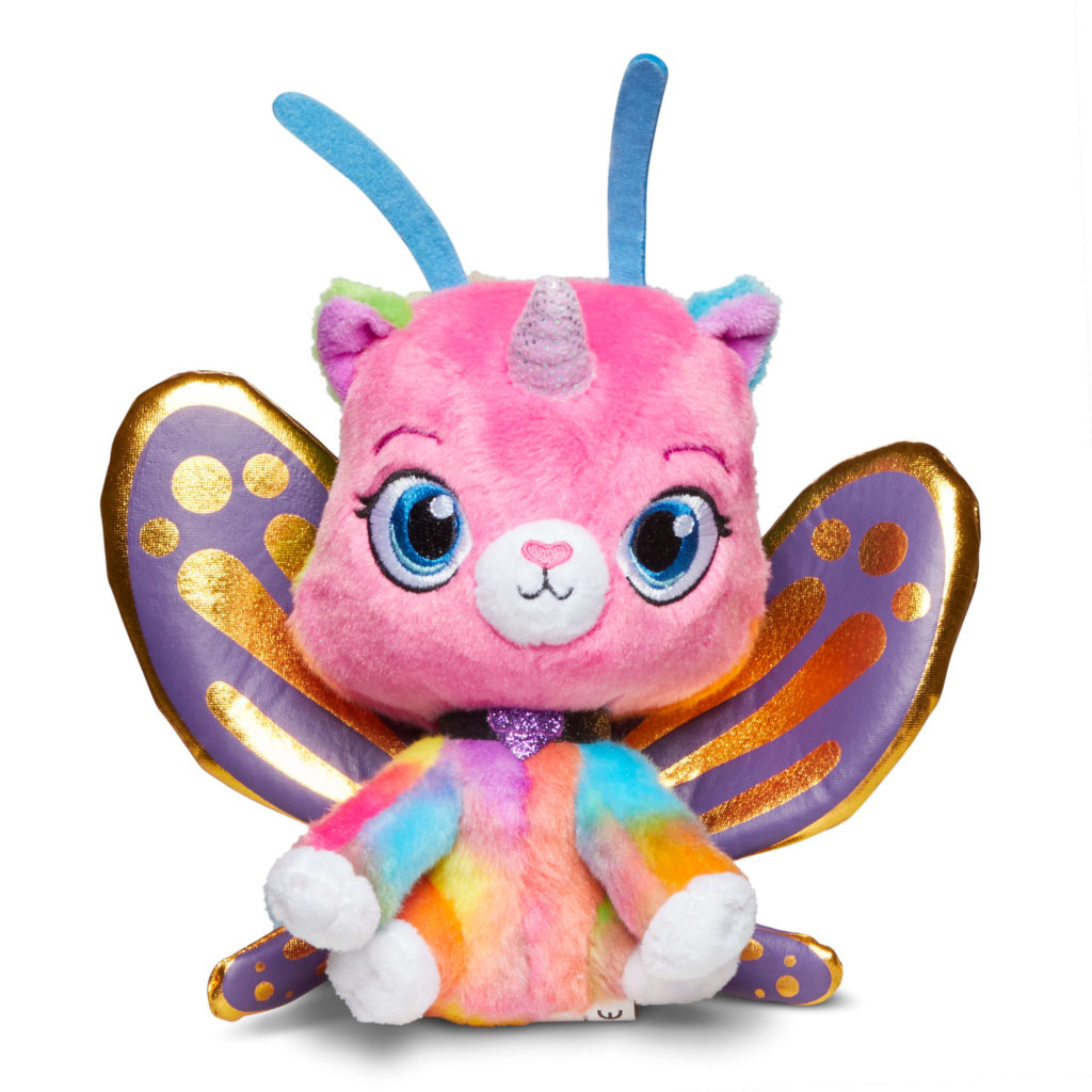 Purrfect Party Plush Butterfly Kitty - Rainbow Butterfly Unicorn Kitty