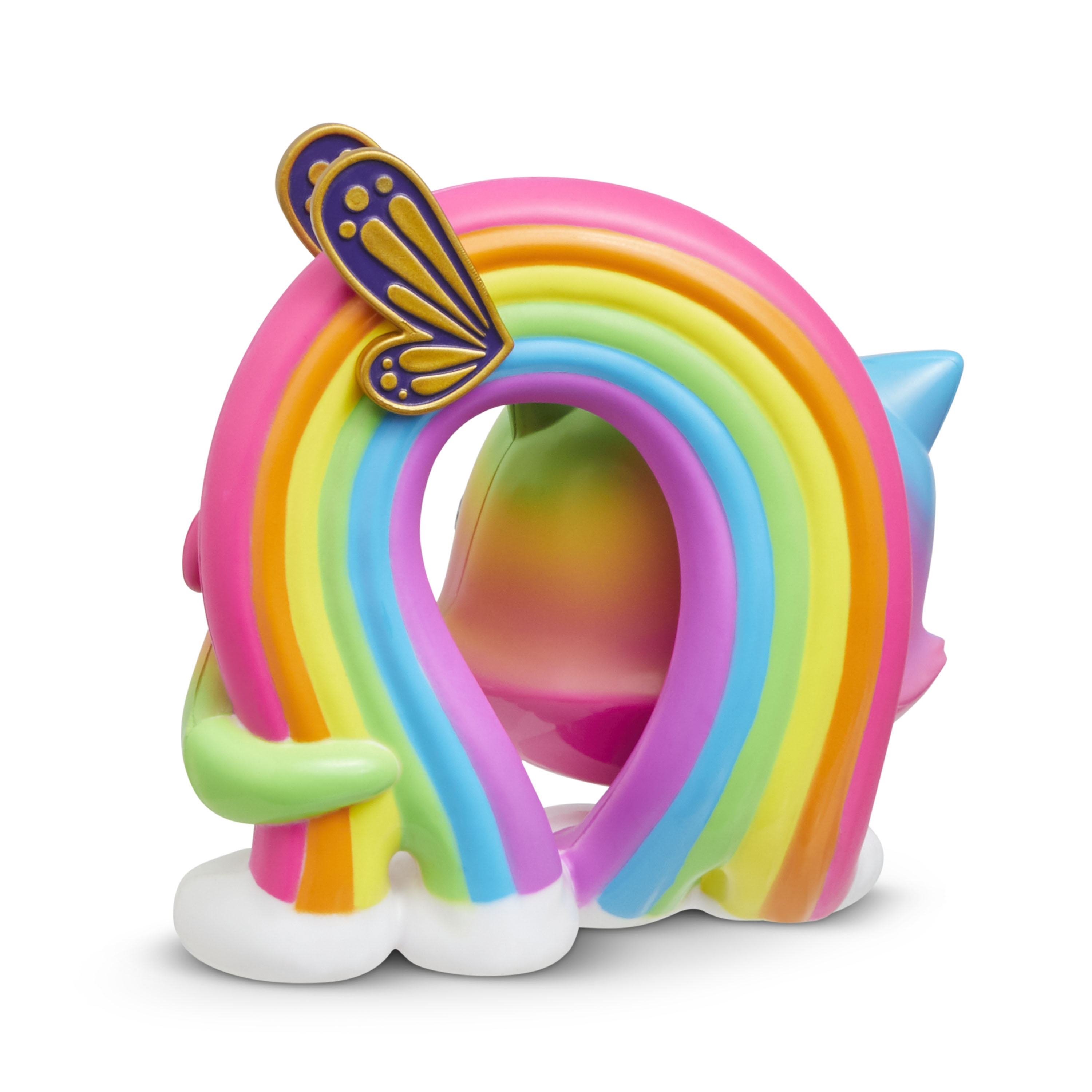 Groovin Heads Rainbow - Rainbow Butterfly Unicorn Kitty